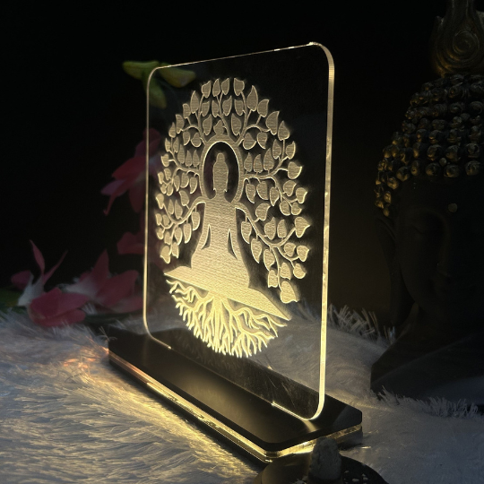 Lord Buddha LED Light Glow Frame