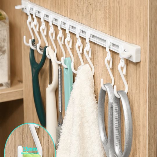 Wall Rail multipurpose hook (Pack of 2)