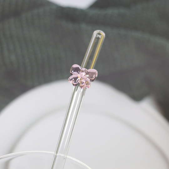 Glass Bow Straws
