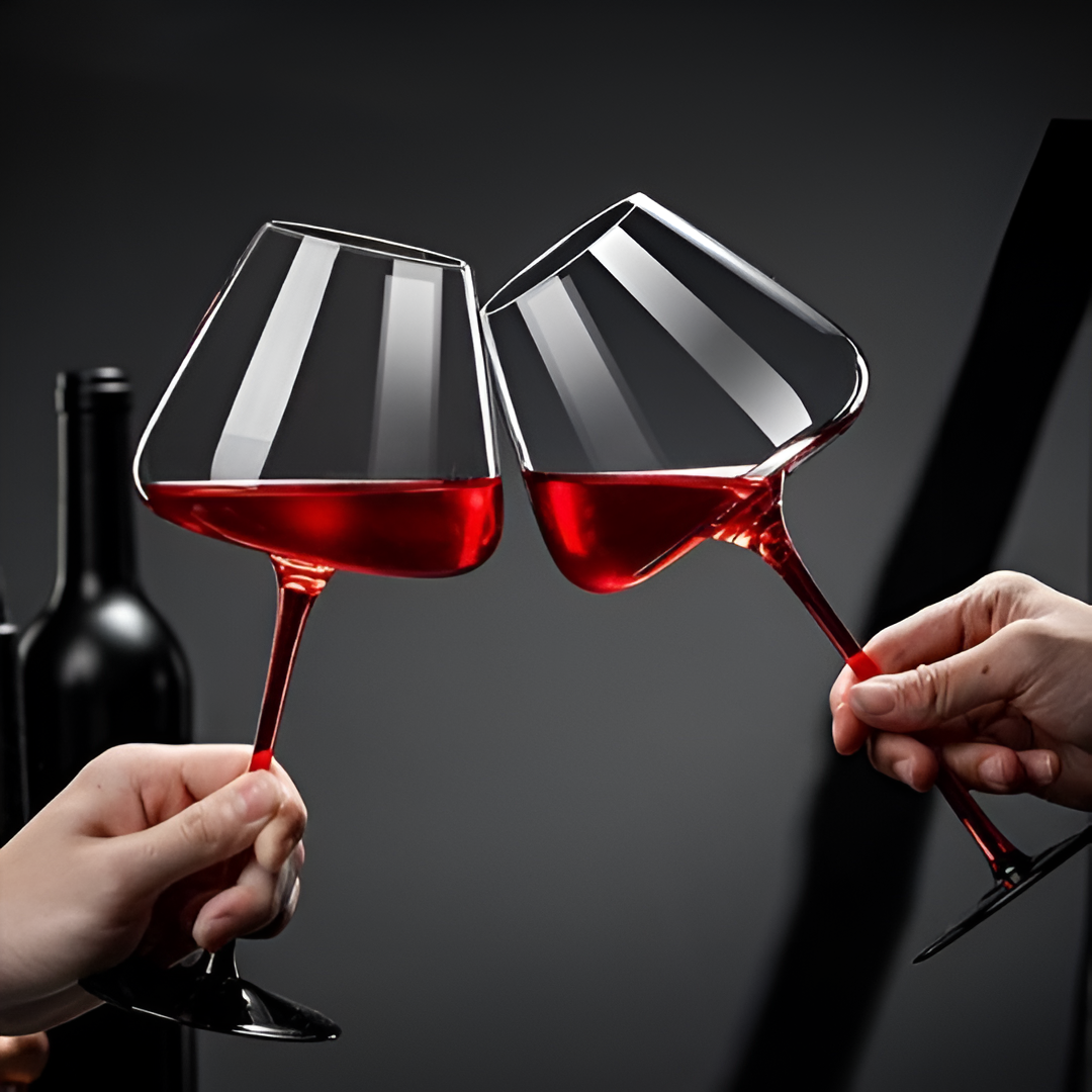 Elegance Red Stem Glass