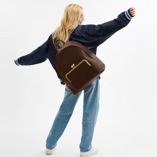 Kisslock Frame Backpack