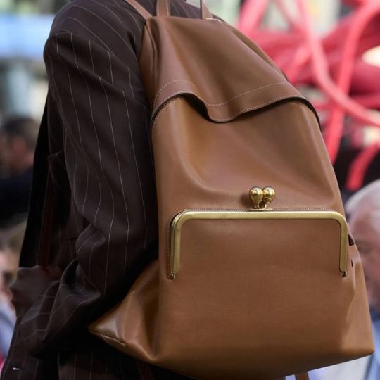 Kisslock Frame Backpack