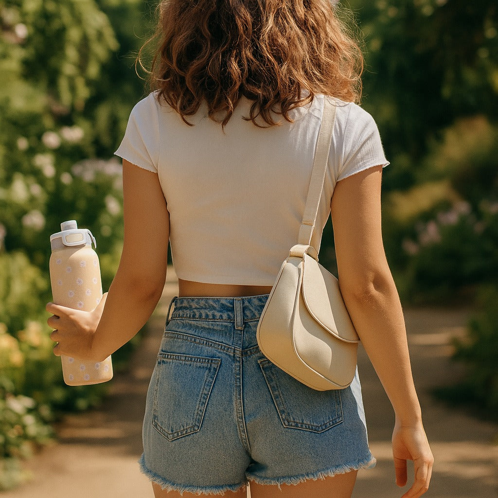 Floral Flip-Top Bottle