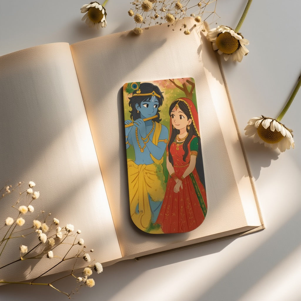 Radha Krishna Magnetic Bookmark