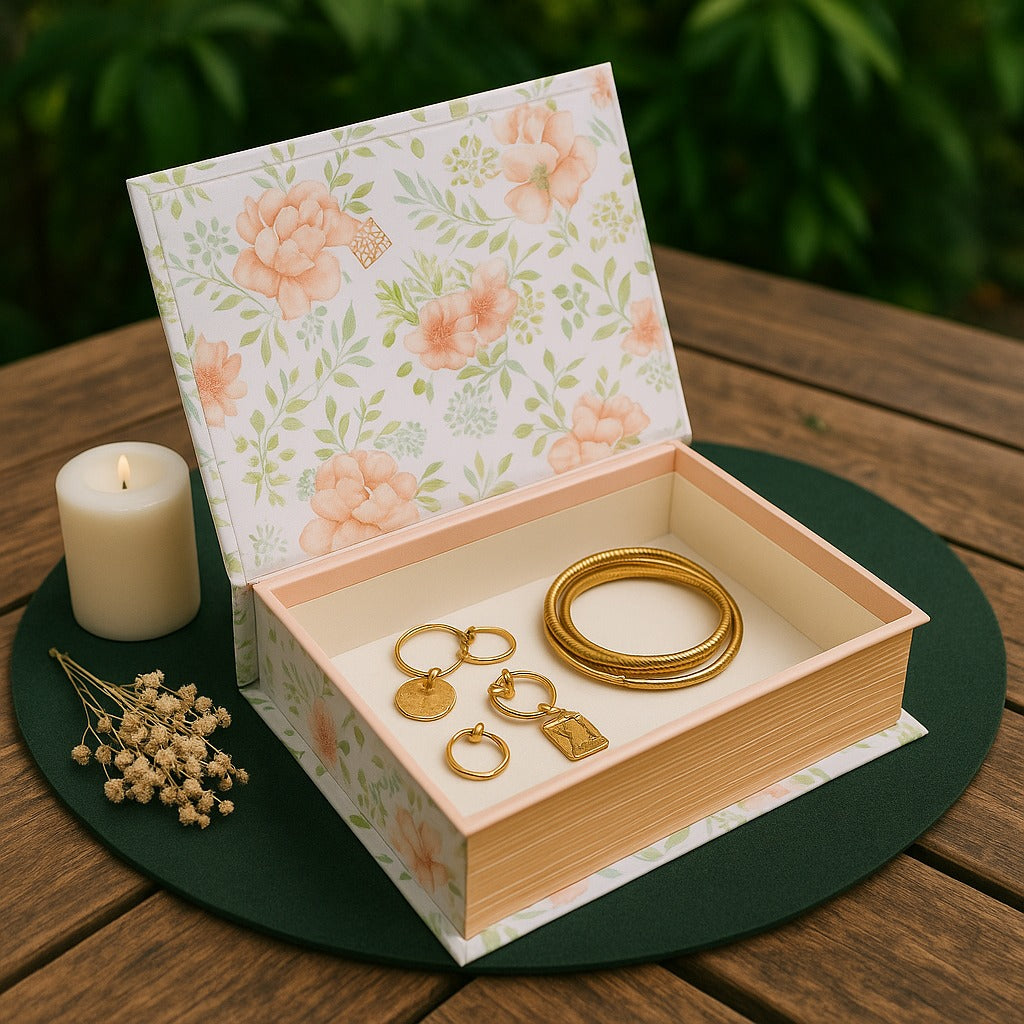 Floral Book Storage Box
