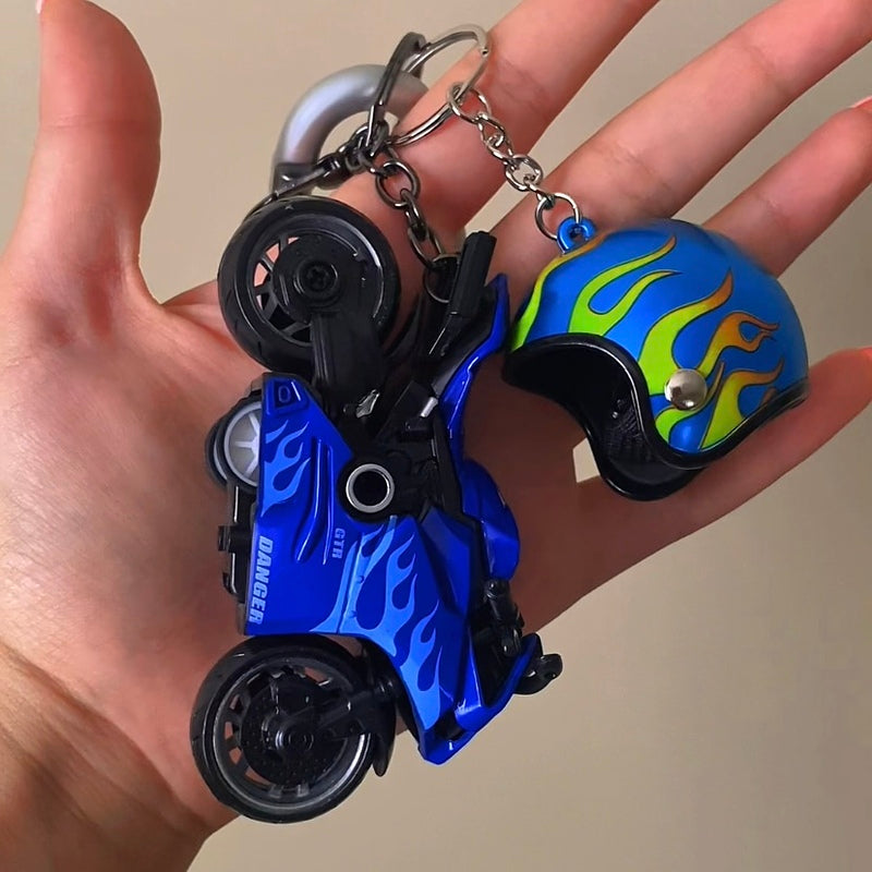 Bike & Helmet Keychain