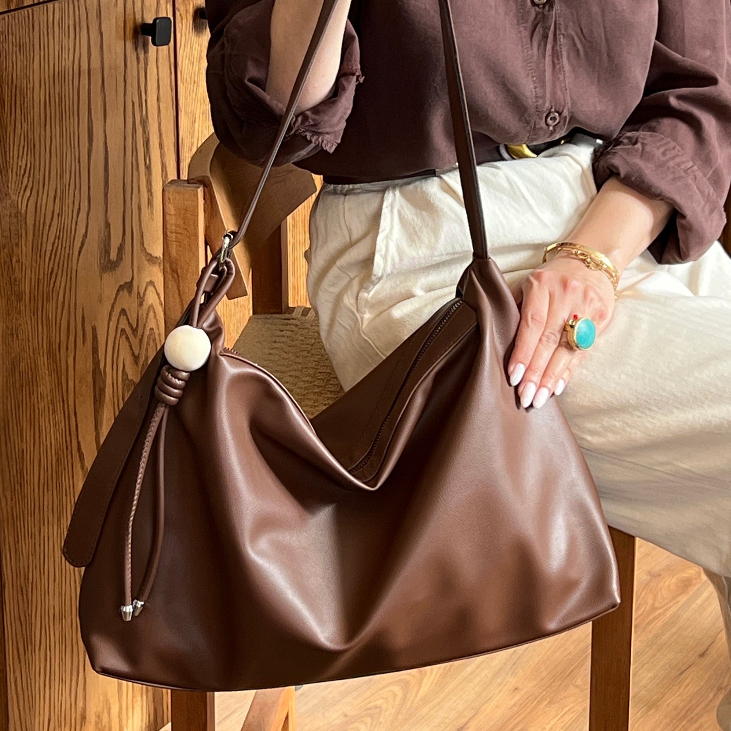 Big Bead Shoulder Bag