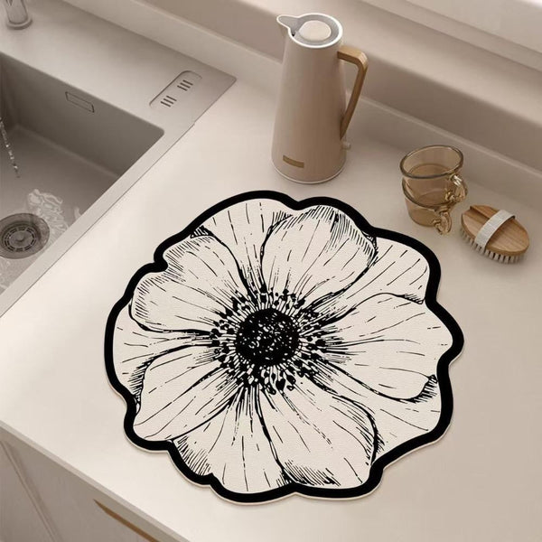 Elegant Floral Table Mat