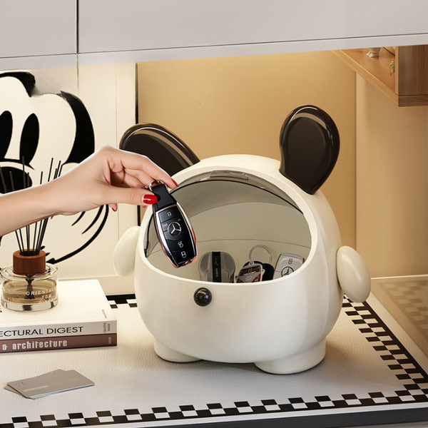Cartoon Trash Can with Lid