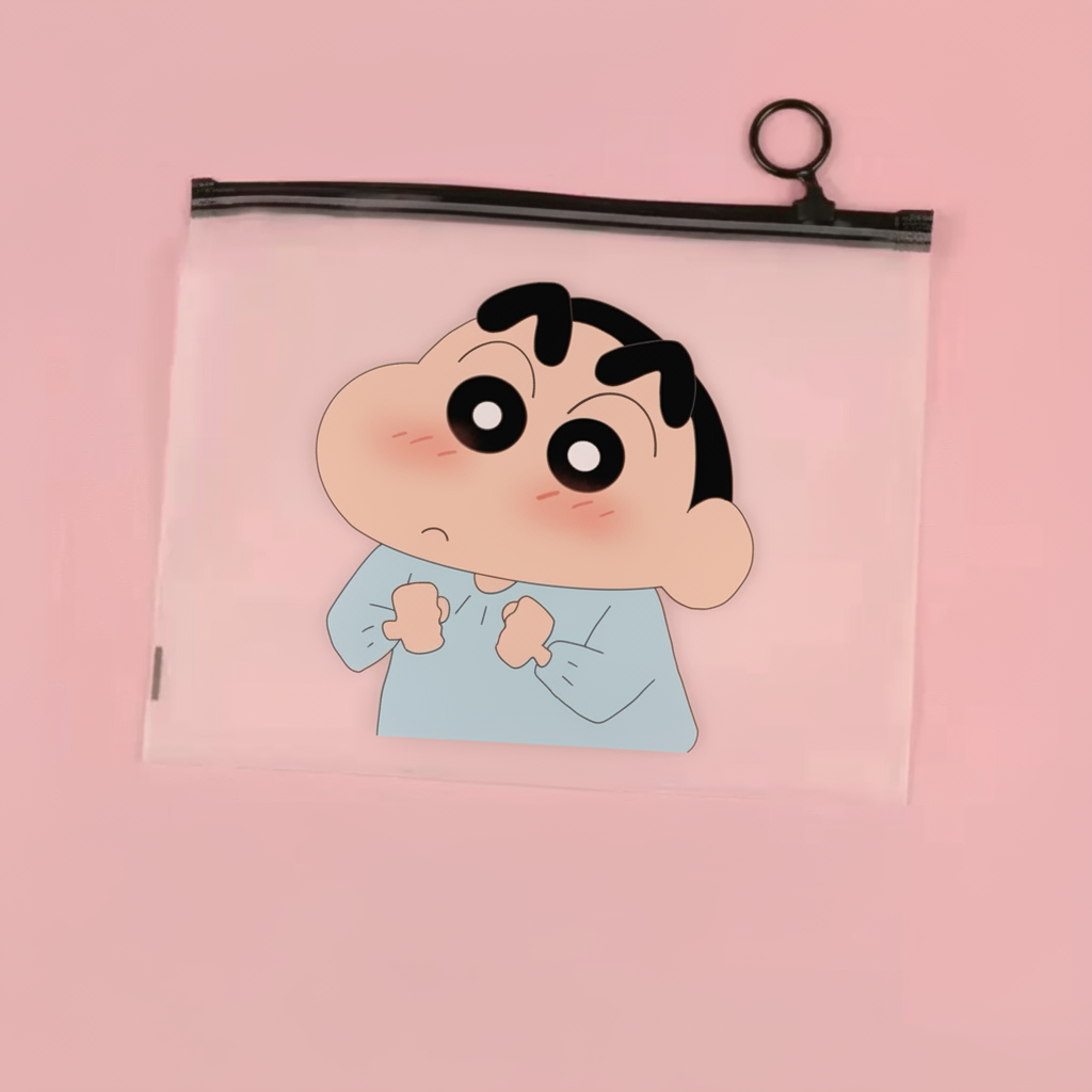 Shinchan Transparent Pouch