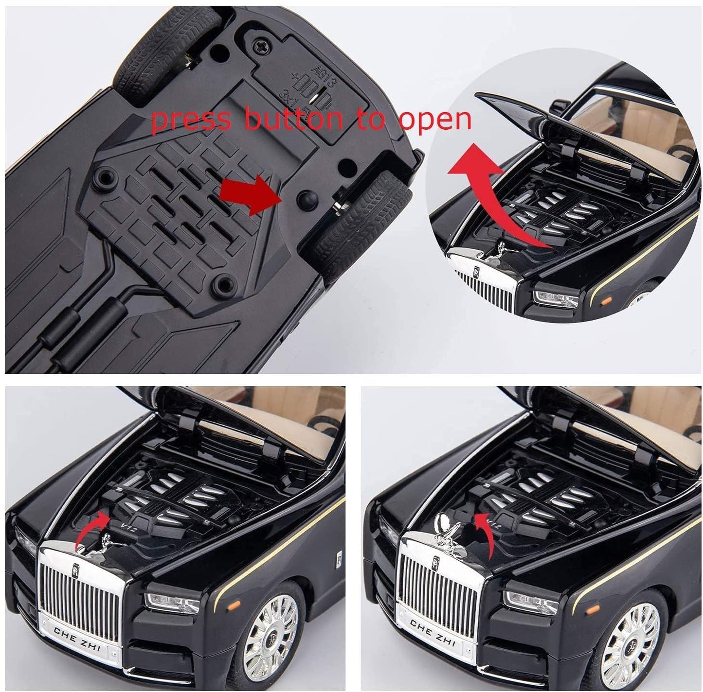 Rolls Royce Phantom Metal Diecast Car 1:32