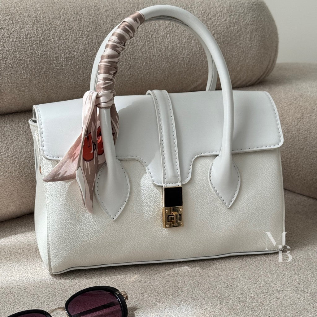 Elegant Handbag With Scarf