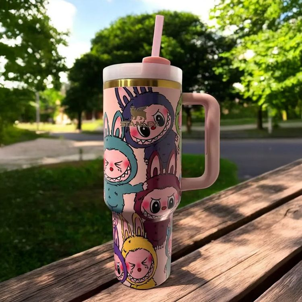 Cute Labubu Squad Tumbler