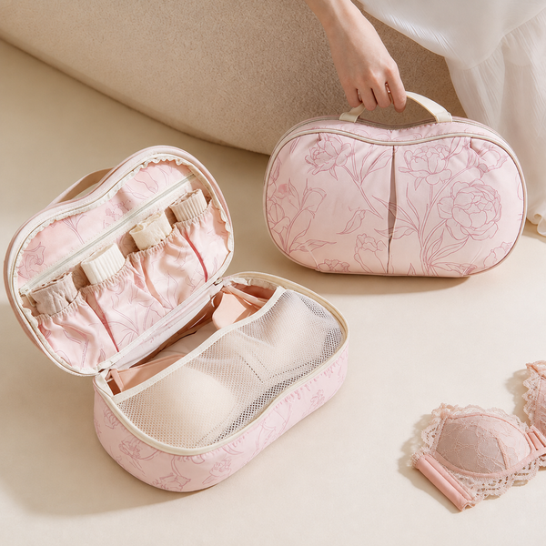 Floral Travel Underwear Storage Pouch