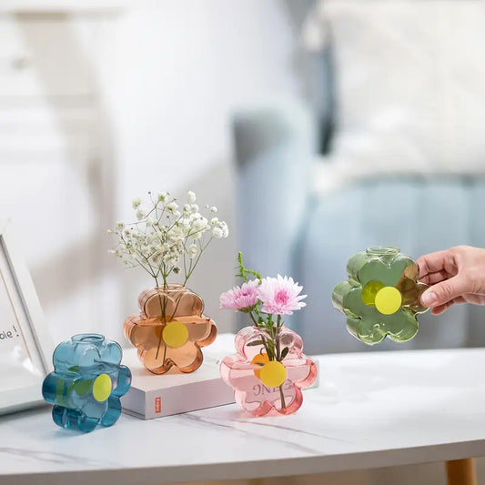 Flower Shape Transparent Vase