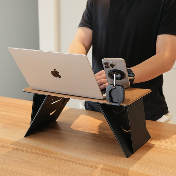 Foldable Wooden Laptop Stand