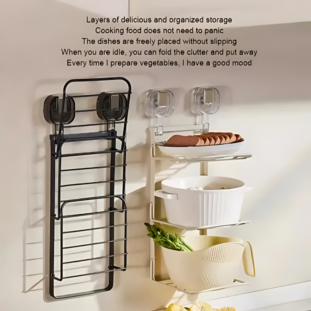 Folding Kitchen Storage Rack