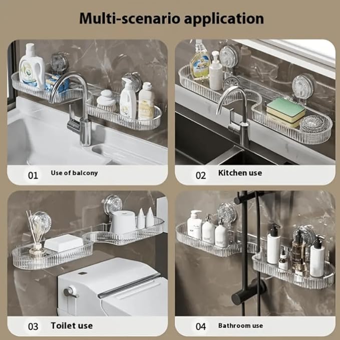 Wall-Mounted Bathroom Shelf