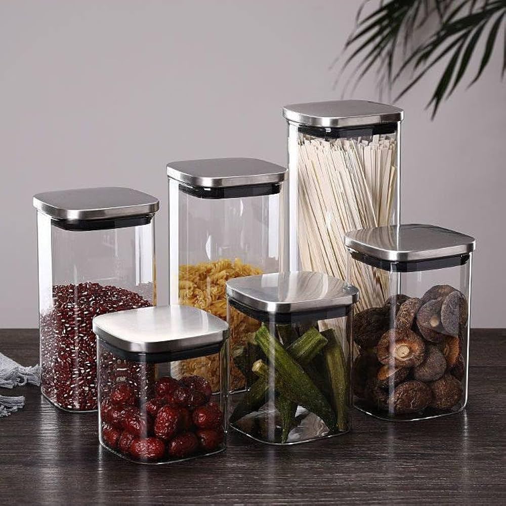 Airtight Glass Storage Jar Set