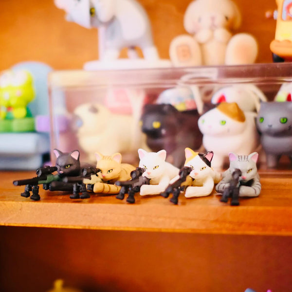 Sniper Cat Action Figurines