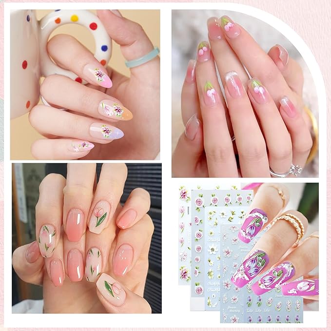 Flower Nail Stickers