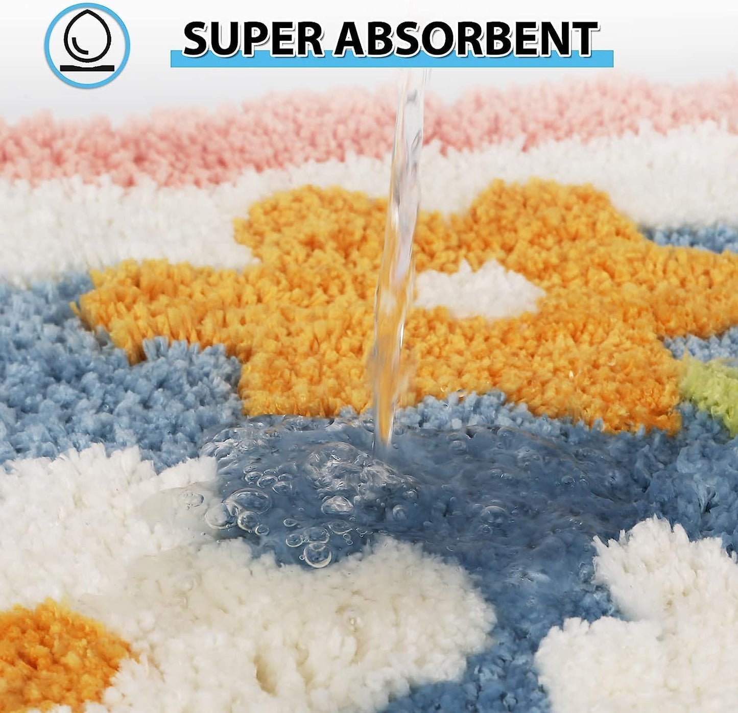 Floral Soft Touch Floor Mat