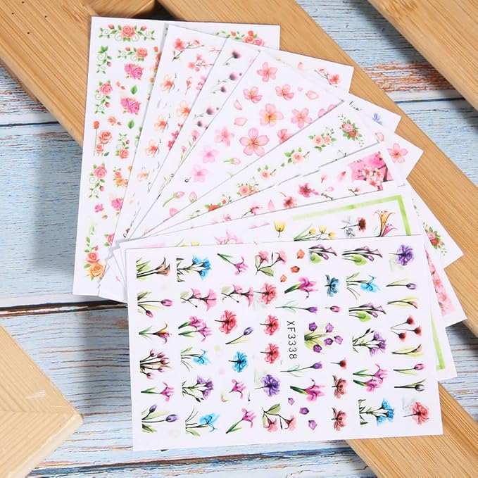 Flower Nail Stickers