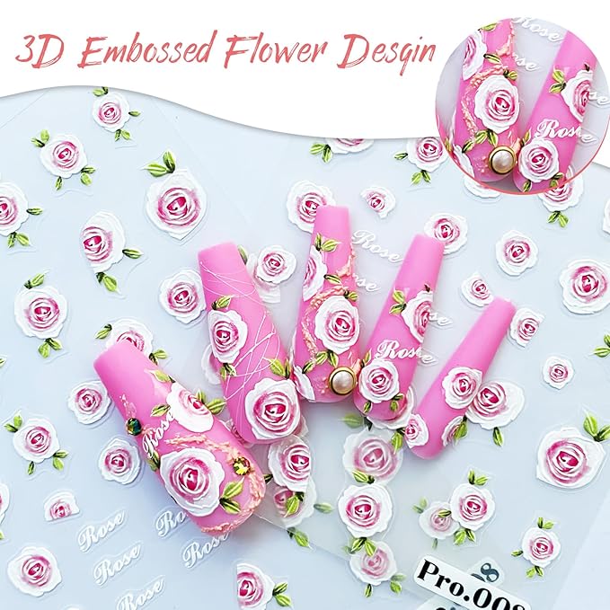 Flower Nail Stickers