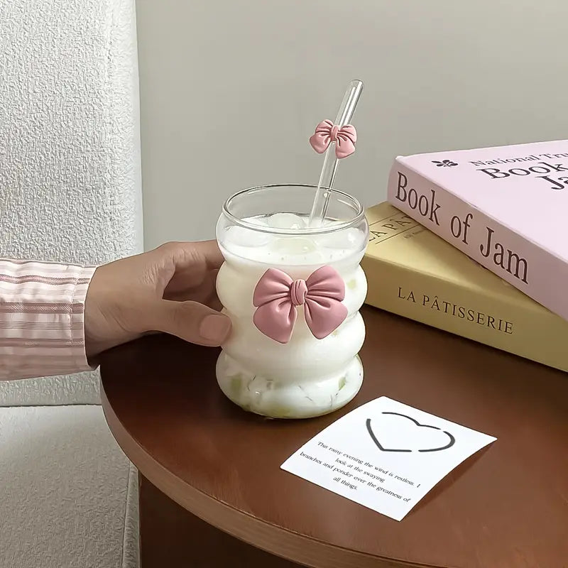 Cute bow glass
