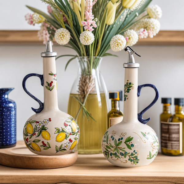 Hand Painted Oil Dispenser