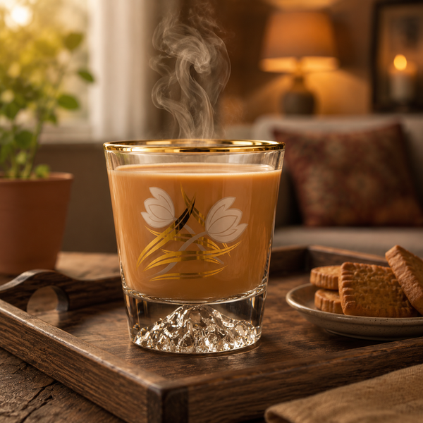 Gold Rim Mountain Base Glass