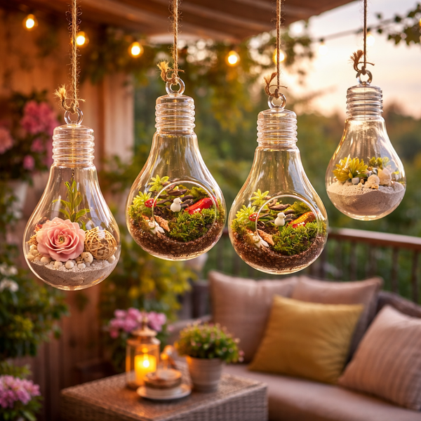 Decorative Glass Bulb Vase
