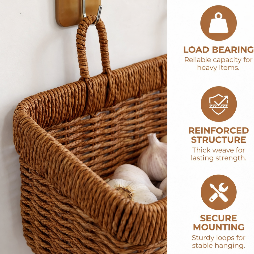 Woven Wall Storage Basket