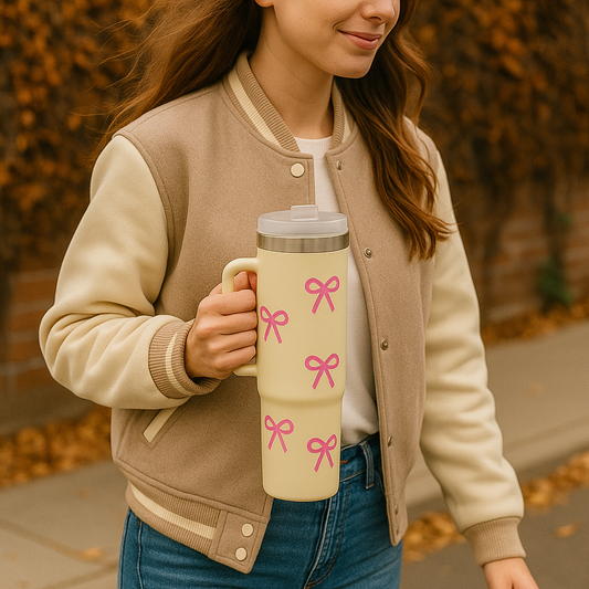 Pink Bow Tumbler