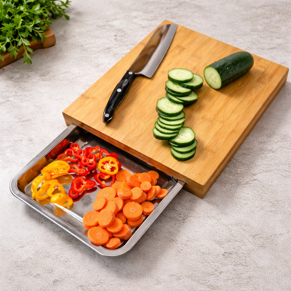 Sliding Tray Chopping Board