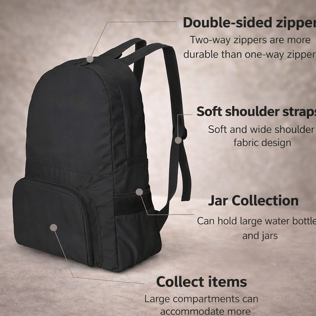 3-in-1 Foldable Travel Bag