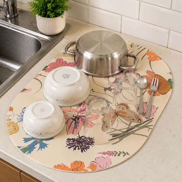 Floral Counter Mat