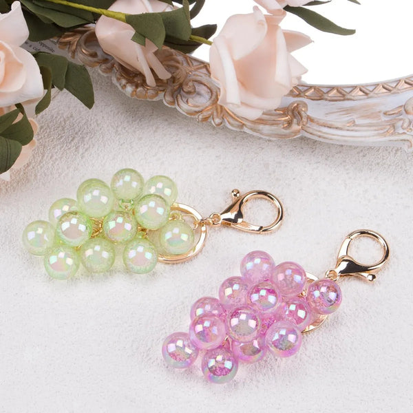 Grape Charm Keychain