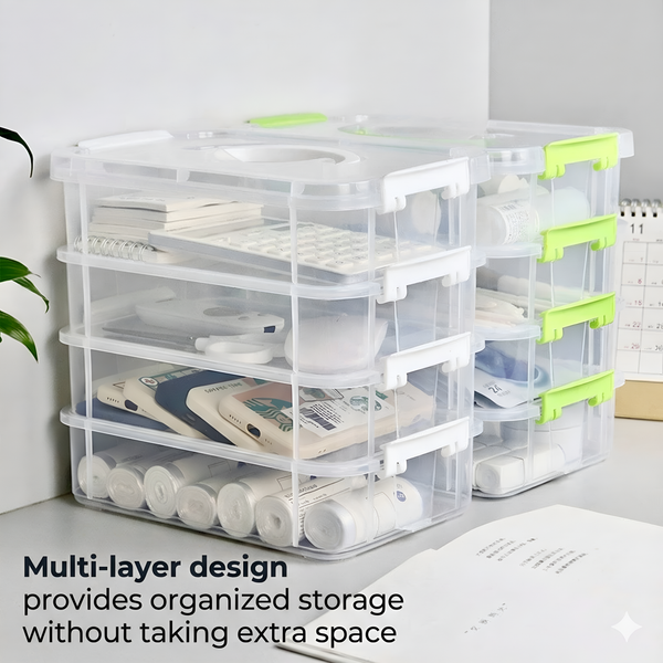 Transparent Multi-Layer Storage Box