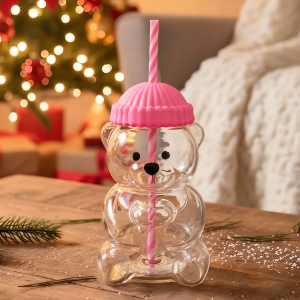 Teddy Bear Glass Cup