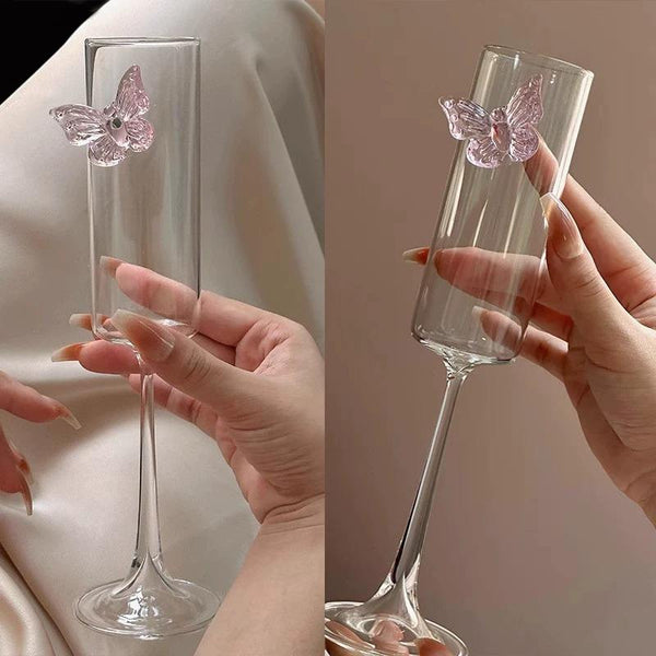 3D Butterfly Glass