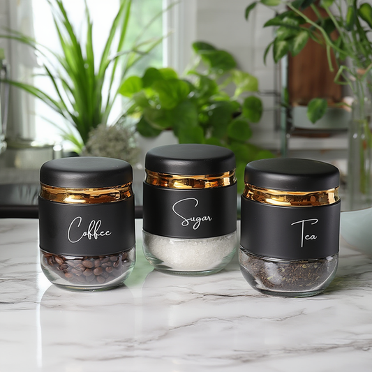 3-Piece Glass Storage Jar Set