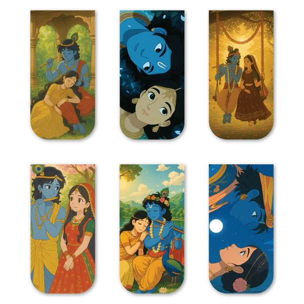 Radha Krishna Magnetic Bookmark