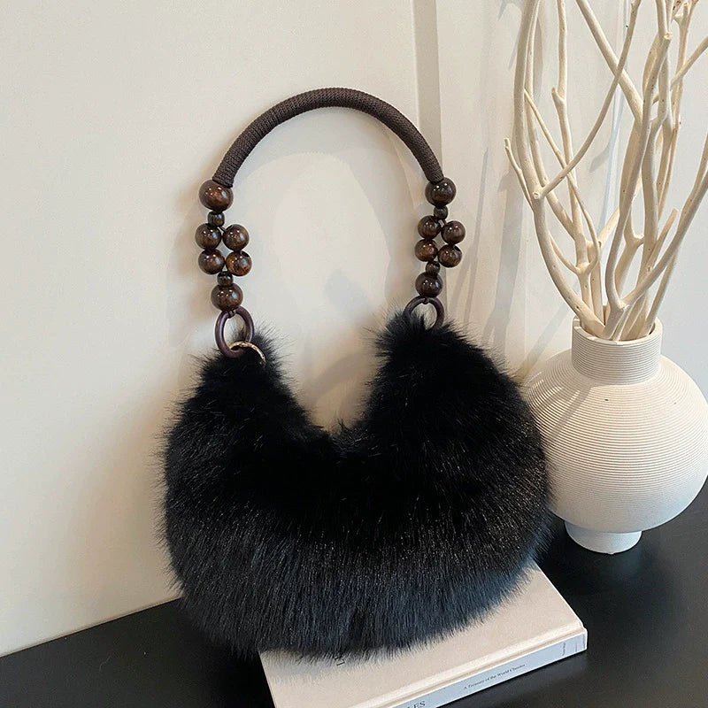 Stylish Plush Tote Bag