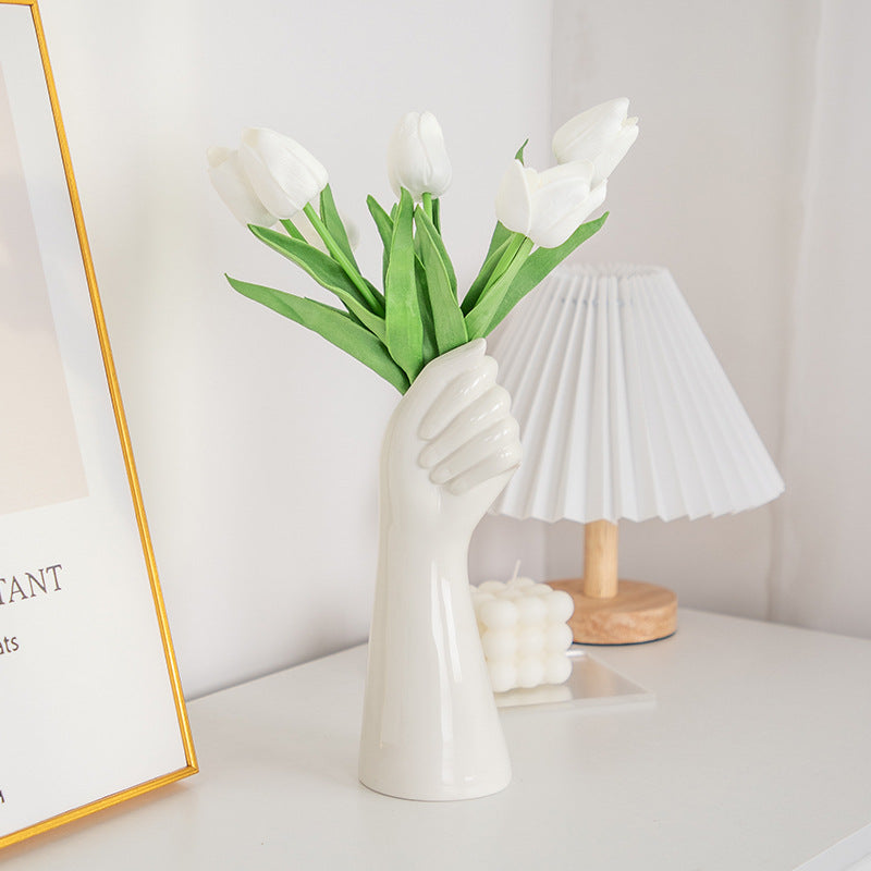 Hand-Shaped Vase