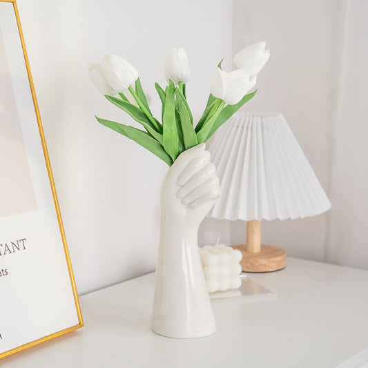 Hand-Shaped Vase