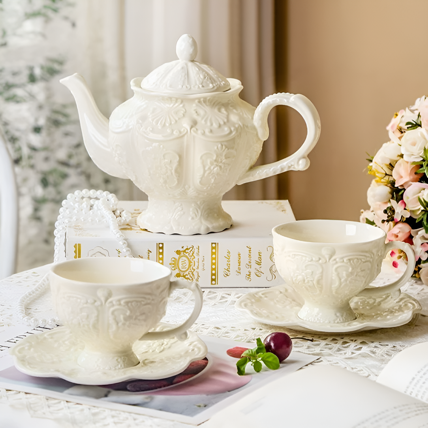 Floral Royal Tea Set