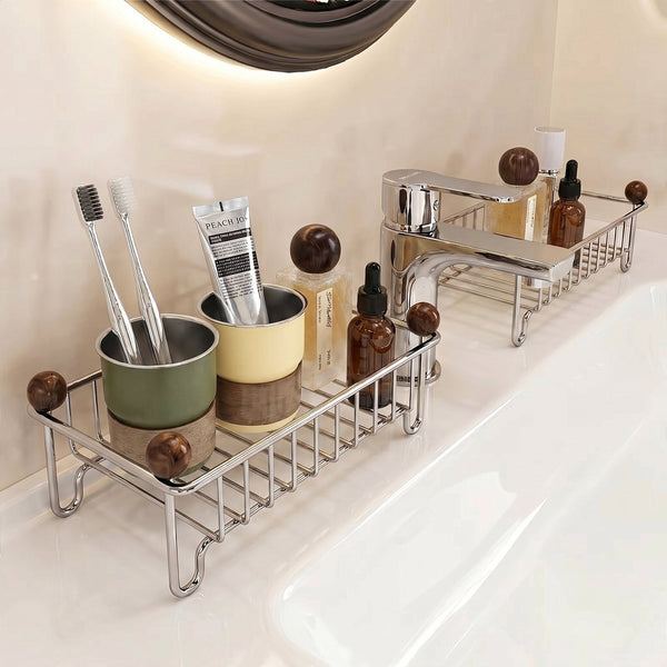 Faucet-Surround Storage Rack