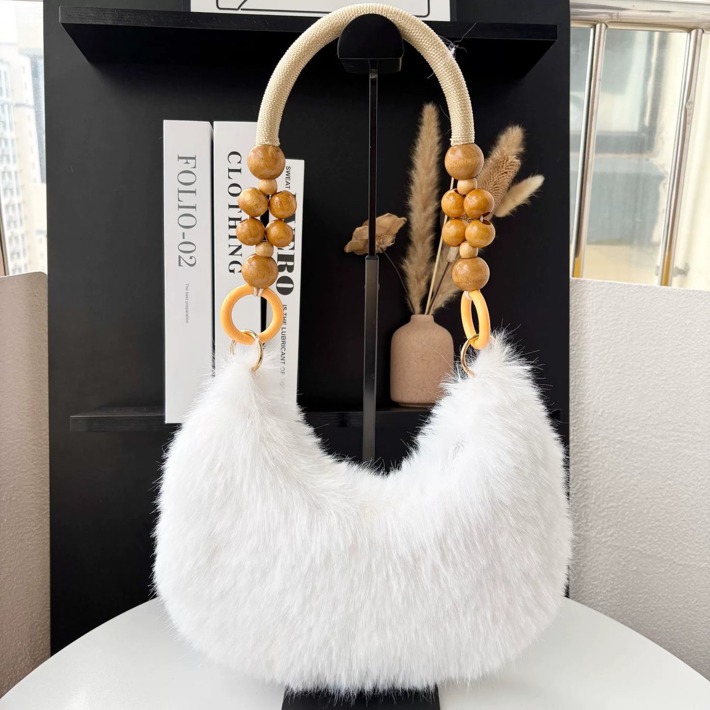 Stylish Plush Tote Bag
