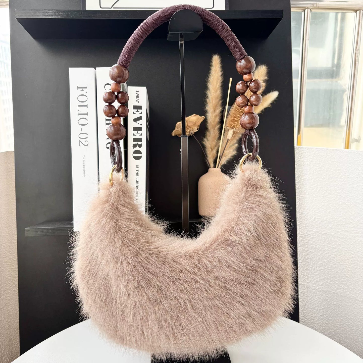 Stylish Plush Tote Bag